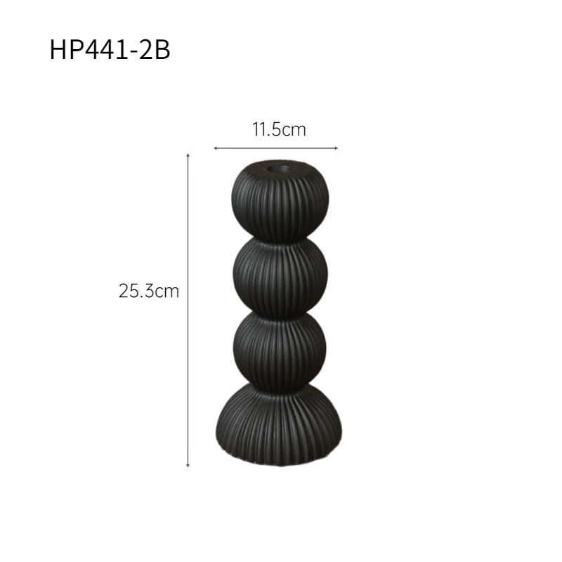 Candelero grande negro HP441-2B