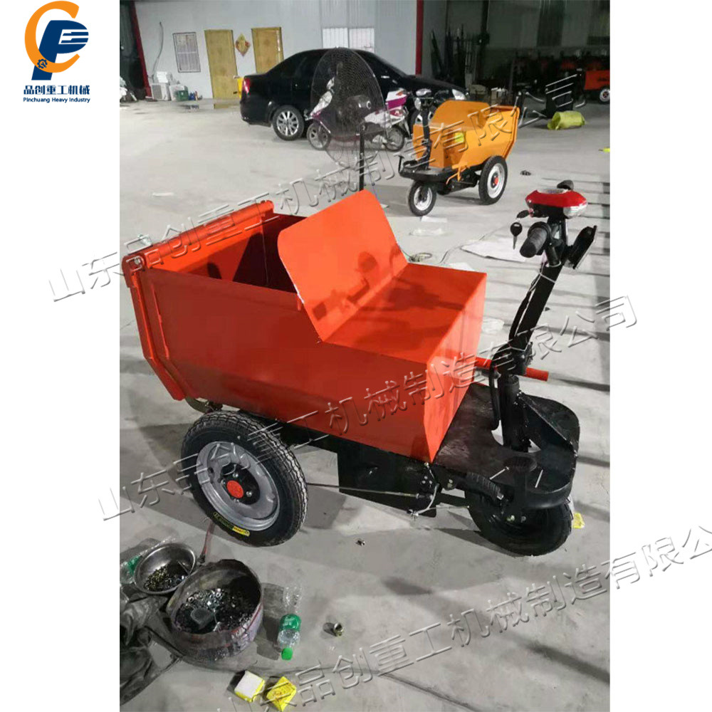 农场养殖场饲料运输车 电动三轮翻斗车 水泥混凝土自卸翻斗车