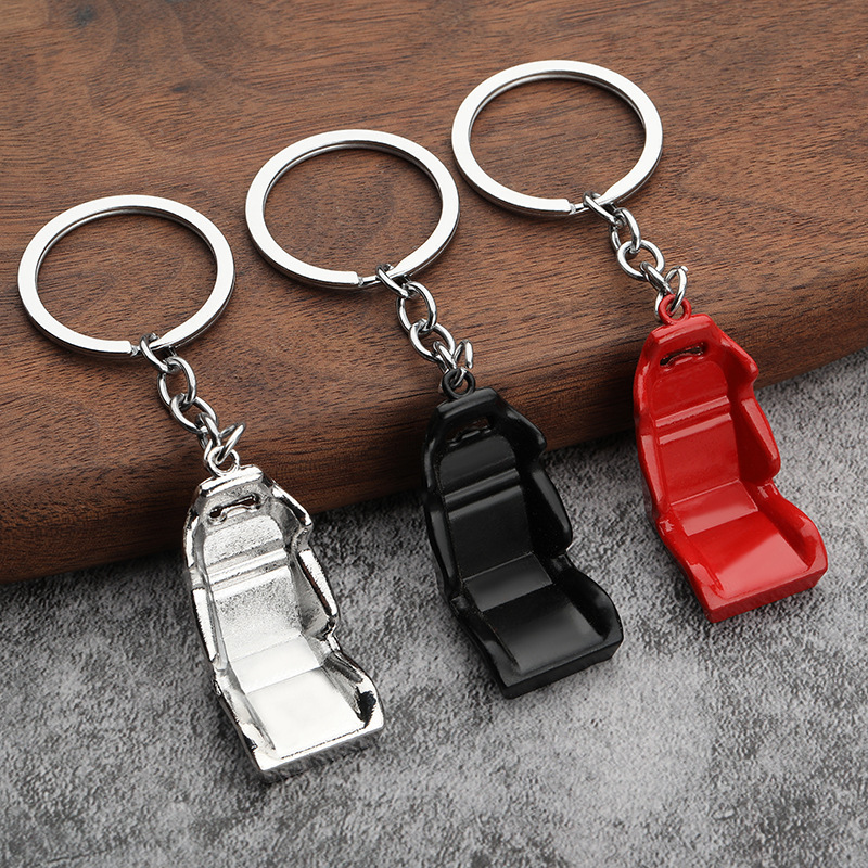 Factory Direct Sales Seat Keychain Creative Metal Car Key Pendant for Men and Women 4S Store Promotion Advertising Gifts