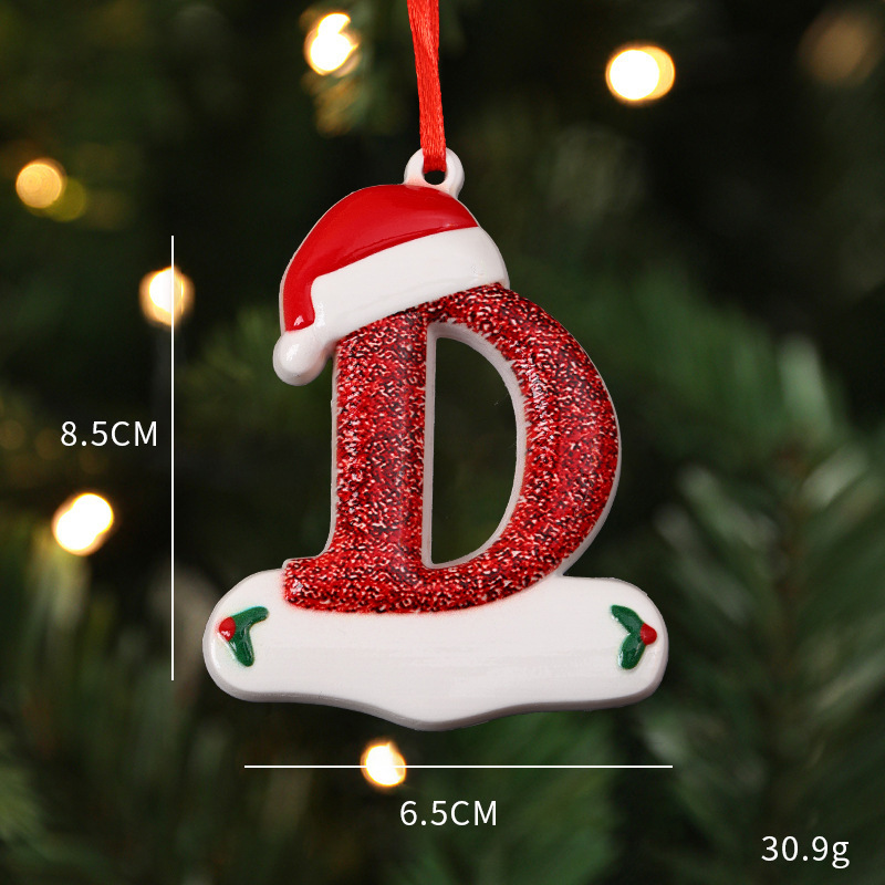 2025 ファミリークリスマス樹脂ペンダント DIY 手書き名クリスマス雪だるまクリスマスツリー装飾カスタマイズ|undefined