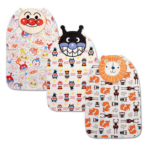 New ins Korean pure cotton children's sweat towel baby sweat absorbent towel kindergarten baby enlarged cartoon pad sling
