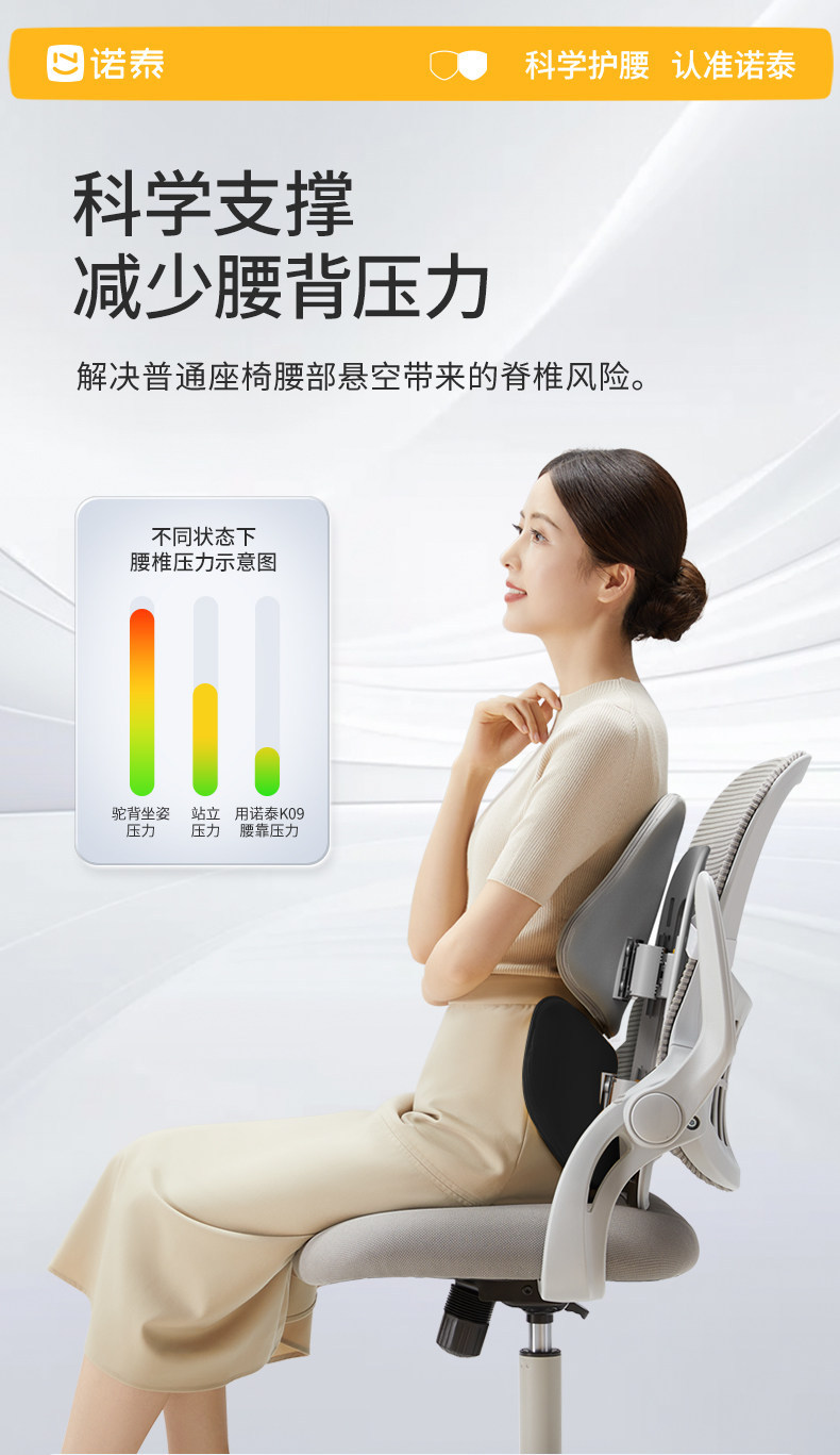 Ergonomic backrest cushion, lumbar support for car, office lumbar support, back support tool, lumbar support