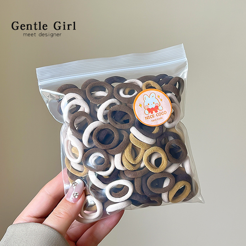 彩色系儿童橡皮筋女童发圈扎发小号女孩高弹耐用不伤发宝宝头绳|undefined