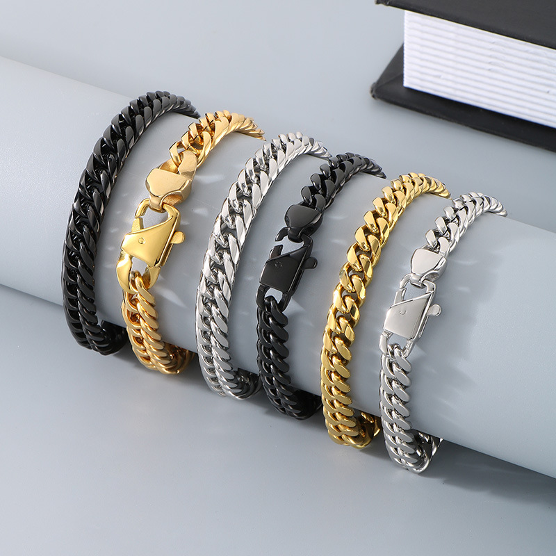 35g Weight Chain Necklace, Necklace Classification Cuban Link Chain Curb Chain Chain Type 1 Piece Quantity Daily, Street Occasion Titanium Steel Material Geometric Pattern All Seasons Season Men's Gender Plating Design Streetwear Style Streetwear Geometric Titanium Steel Plating Men's Chain Necklace Necklace Men Necklace Sets 8