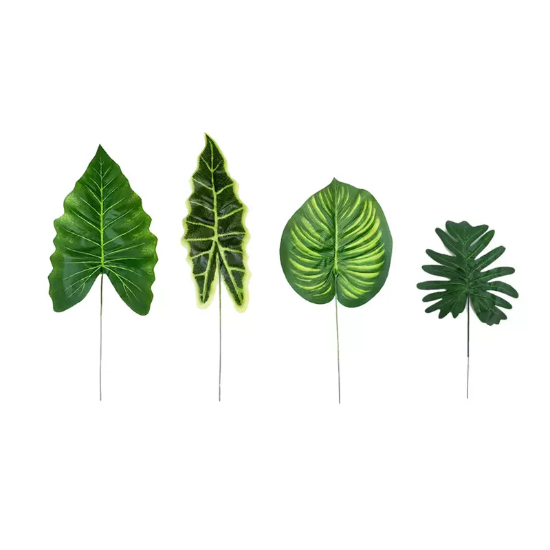 仿真叶子春雨叶美人蕉龟背叶佛手叶西瓜叶插花配草装饰植物仿真花