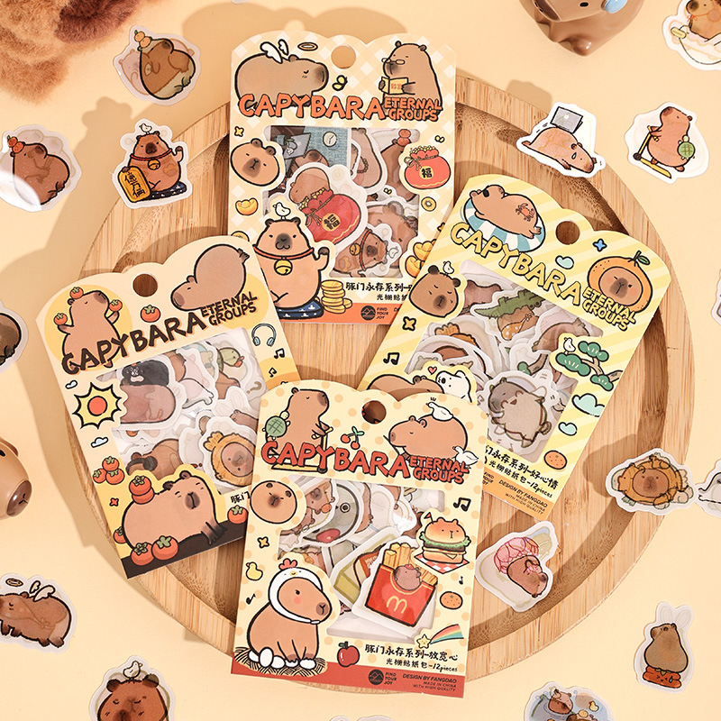 Fangdao Dolphin Door Bless Series Creative Cartoon Cute Changing Grating Sticker Bag Decorative Sticker in stock Wholesale