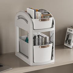 Creative kitchen drawer-type storage rack, multi-purpose countertop sundry storage rack, cabinet double-layer sliding storage rack