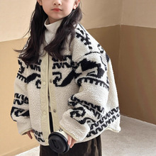 小红鱼女童外套秋冬款羊羔绒两面穿棉衣2025新款儿童冬季保暖上衣