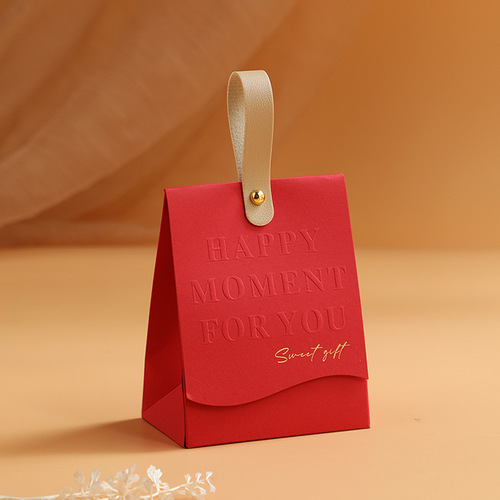 Wedding candy box 2024 new gift box wedding candy bag wedding special candy packaging box empty box high-end sense