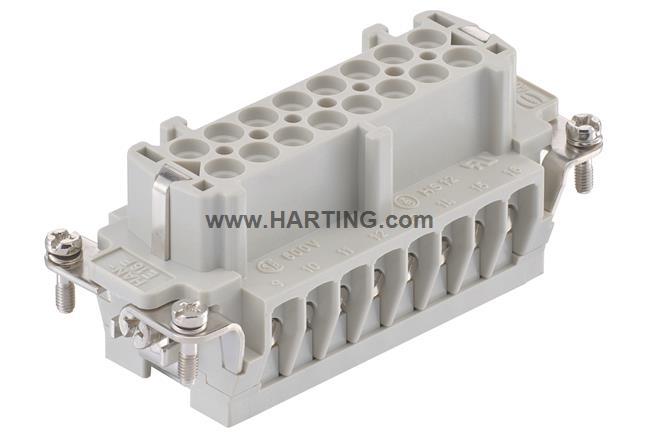HARTING 09330162791 Han E 系列 额定电流 16A, 额定400V 母插