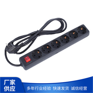 Supply of European Standard Pdu Power Sockets 6-Position Overload Protection Cabinet Switch Multi-Purpose Industrial Power Supply Socket