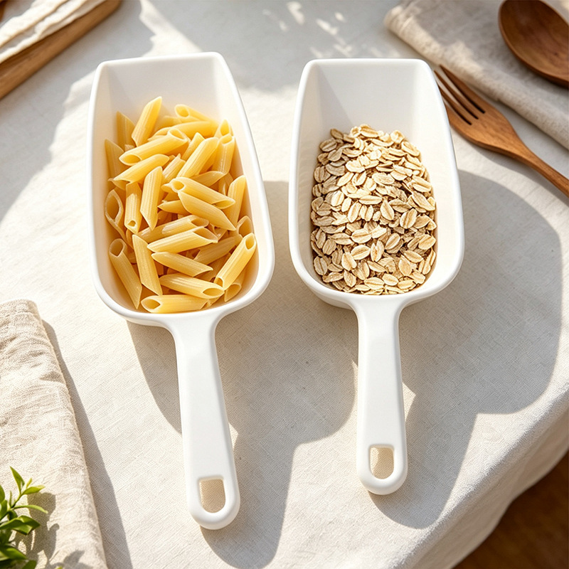 Thickened ice scoop, durable plastic scoop, designed for ice machines, large size, suitable for scooping flour and rice, and specifically for use in bubble tea shops