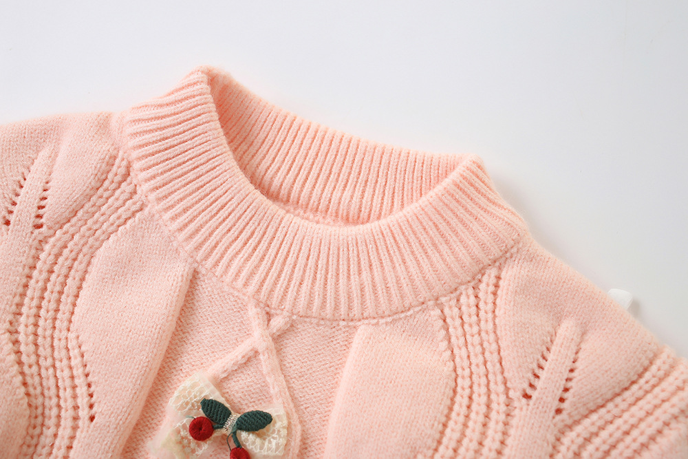 Pull Temple pour filles, jupe tricotée en Jacquard irrégulier, deux pièces, édition occidentale coréenne, nouvelle collection automne/hiver_voghion.com