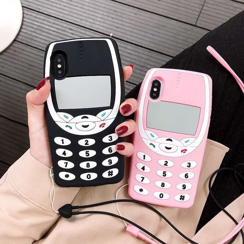 Suitable for Iphone17Promax Retro Nokia Silicone Phone Case Couple I11Pro Anti-Fall Protective Cover XS Suitable for Iphone17Promax Retro Nokia Silicone Phone Case Couple I11Pro Anti-Fall Protective Cover XS