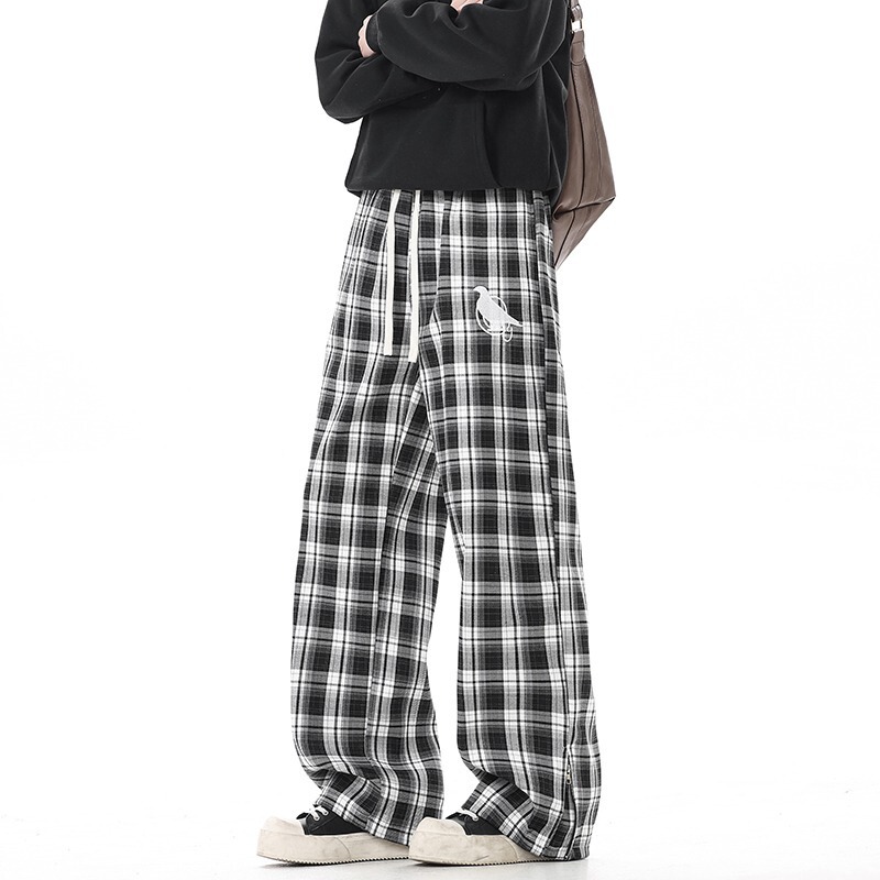 Autumn and Winter Fleece-Lined Men's Camouflage Slim-Fit Work Pants American High Street Straight-Leg Flared Jeans