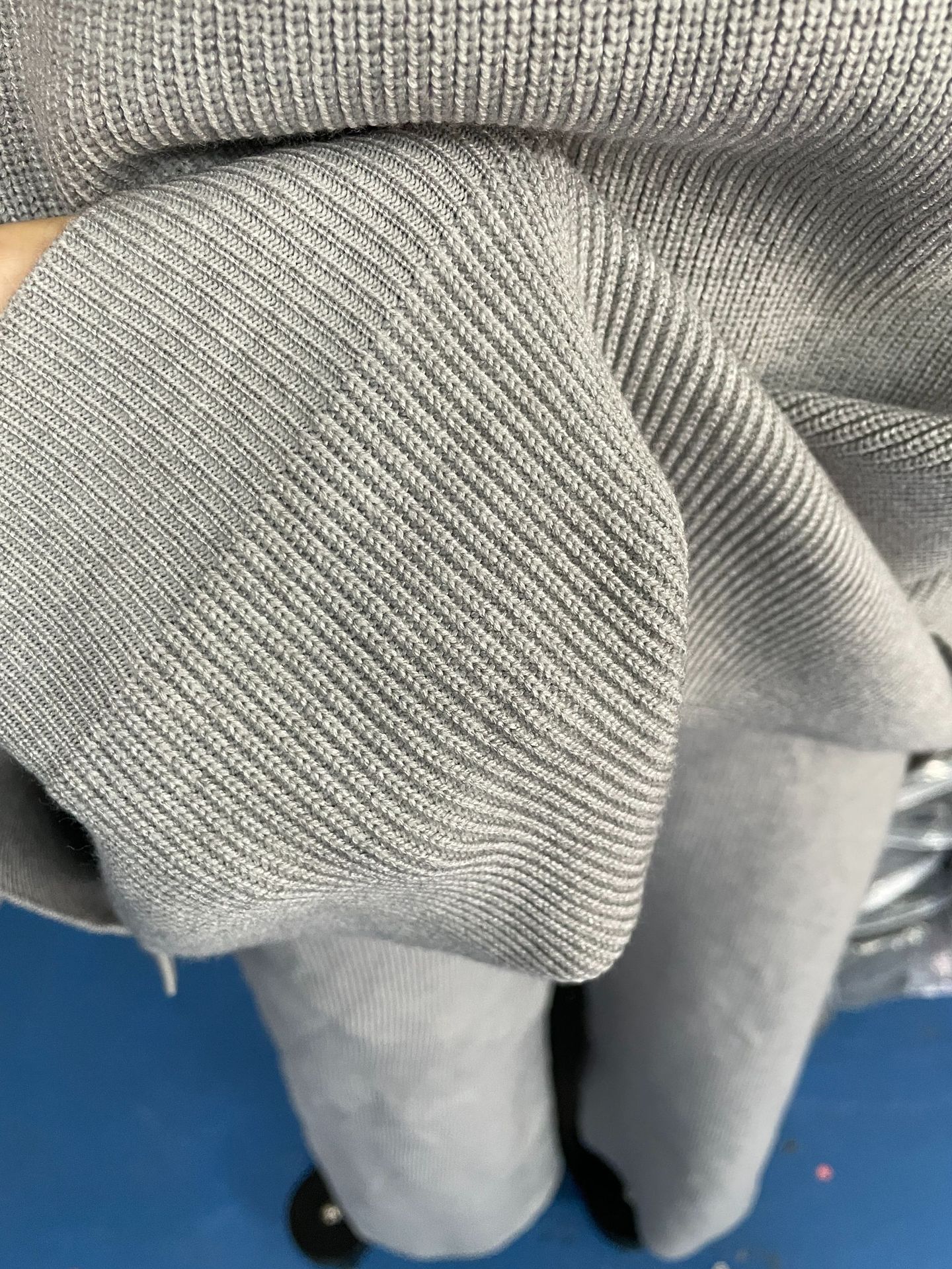 Set maglione da donna con mezza zip tinta unita, set in due pezzi lavorato a maglia pigra_voghion.com