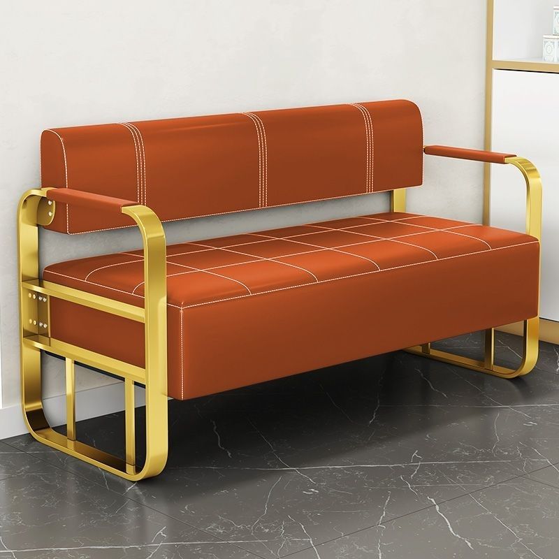 Barbería en línea sofá silla de espera salón de peluquería de uñas sala de estar sofá silla de espera de moda image 17