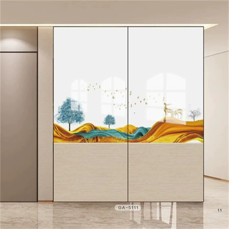 W6 Highlight Wardrobe Gate Customized Home Beds Pushing Door Moving Gate Molescase Gate Customize Simple Western Qi -resistant and wear -resistant
