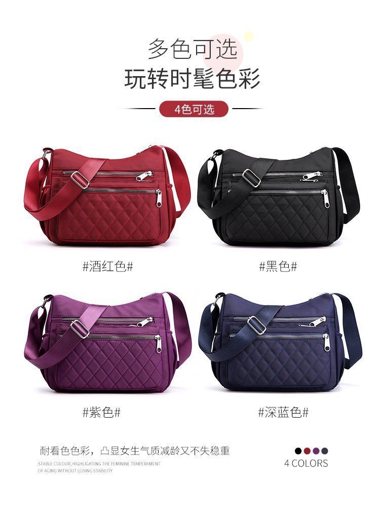 New casual single-shoulder crossbody bag, Oxford fabric bag, simple and fashionable European and American women's bag, cross-border one-piece delivery worldwide undefined