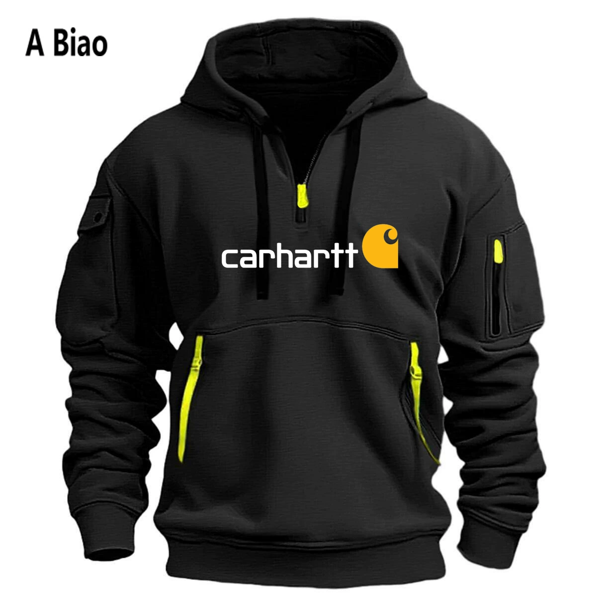 Фабрика оптовая трансграничная амазонка взрывайте carhartt осень-зима мужская шерстяга толстовка с капюшоном на молнии