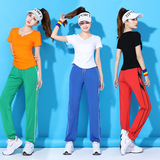 婷姿媄 Комплект для спортзала, летний спортивный лонгслив, спортивная одежда