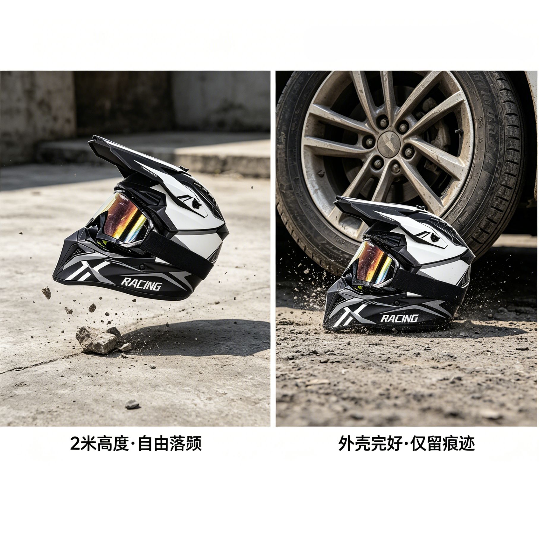 Adult and Children's Motorcycle Helmets Dot Certified Electric Vehicle Bicycle Helmets Off-Road Helmets C Full-Face Motorcycle Helmets