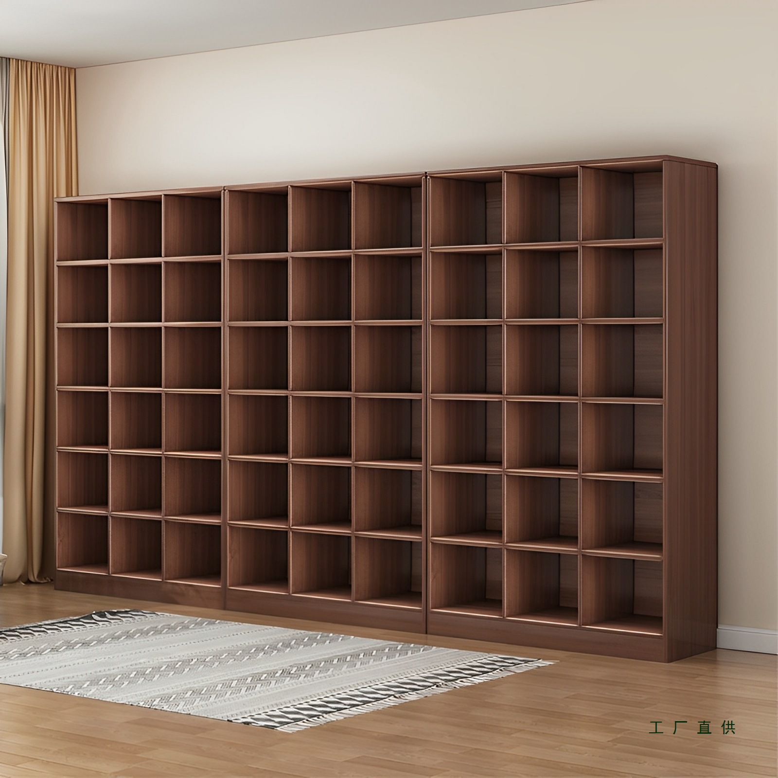 格子置物架放衣服多格储物柜服装店面料陈列柜色卡柜子多层储物柜