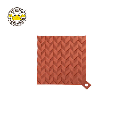 Huaying New Silicone Insulation Mat Kitchen Household Dining Table Pot Mat Tea Coaster Creative Nordic Style Square Tableware Mat