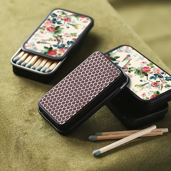 Cross-Border Vintage Metal Matchbox Empty Box Wholesale Sliding Storage Box Jewelry Box Portable Lighter Case