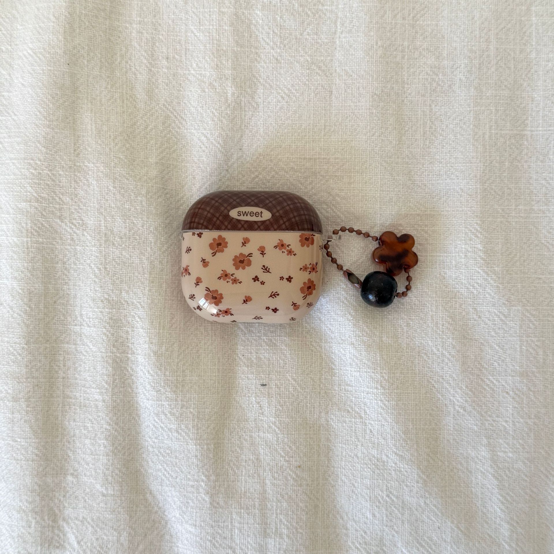 Flores marrones retrógradas para airpods3 / 4 auriculares nuevos Airpods Pro / 2 colgantes 12