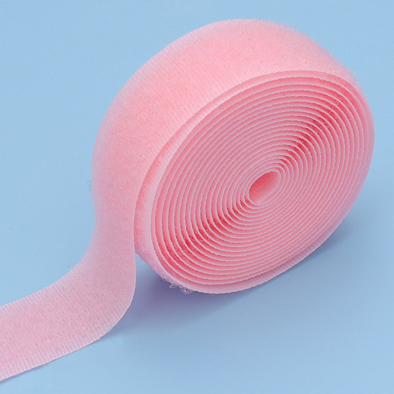 Velcro de color al por mayor 2cm de ancho gancho texturizado sin adhesivo de espalda pegatina madre ropa de bebé zapatos y sombreros pegados hebilla