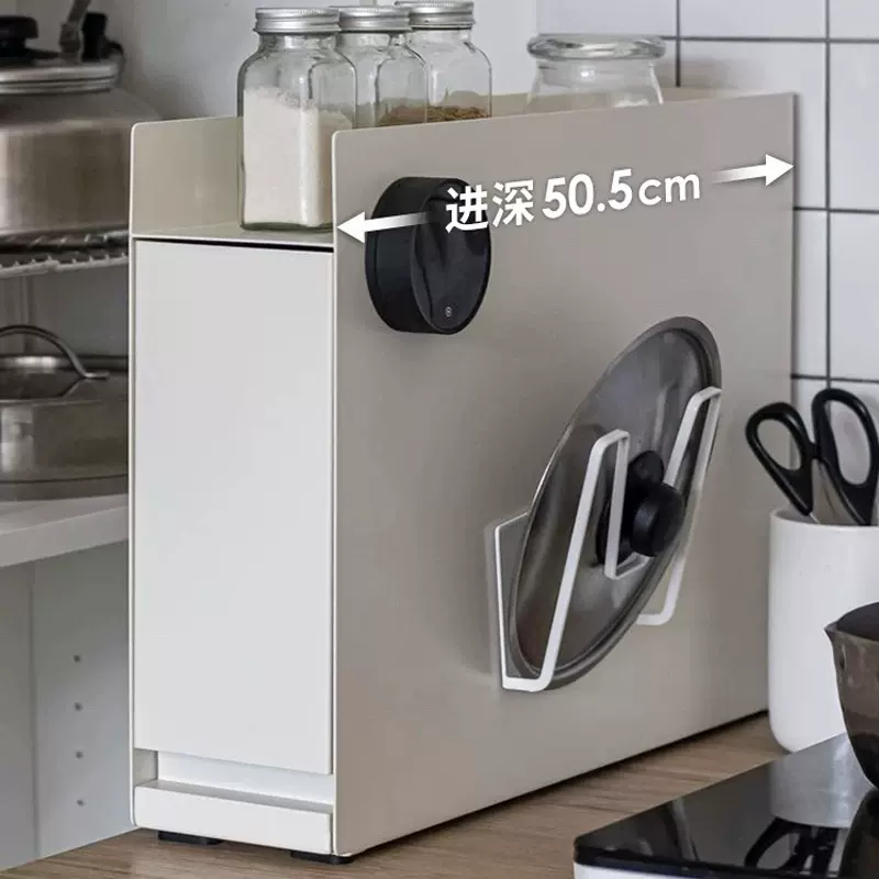 免安装厨房调料置物架家用抽屉式防尘整理架大容量窄款台面收纳架