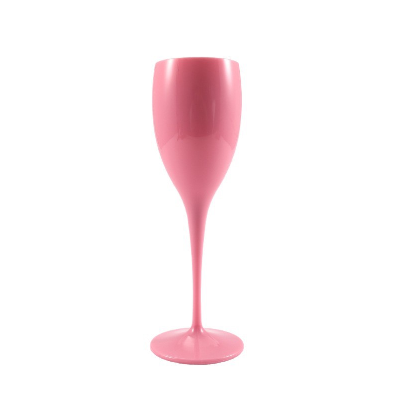 Copas de vino de plástico PS al por mayor, copas de champán, copas de vino tinto de 180 ml, transparentes, de color simple, copas que cambian de color. image 7