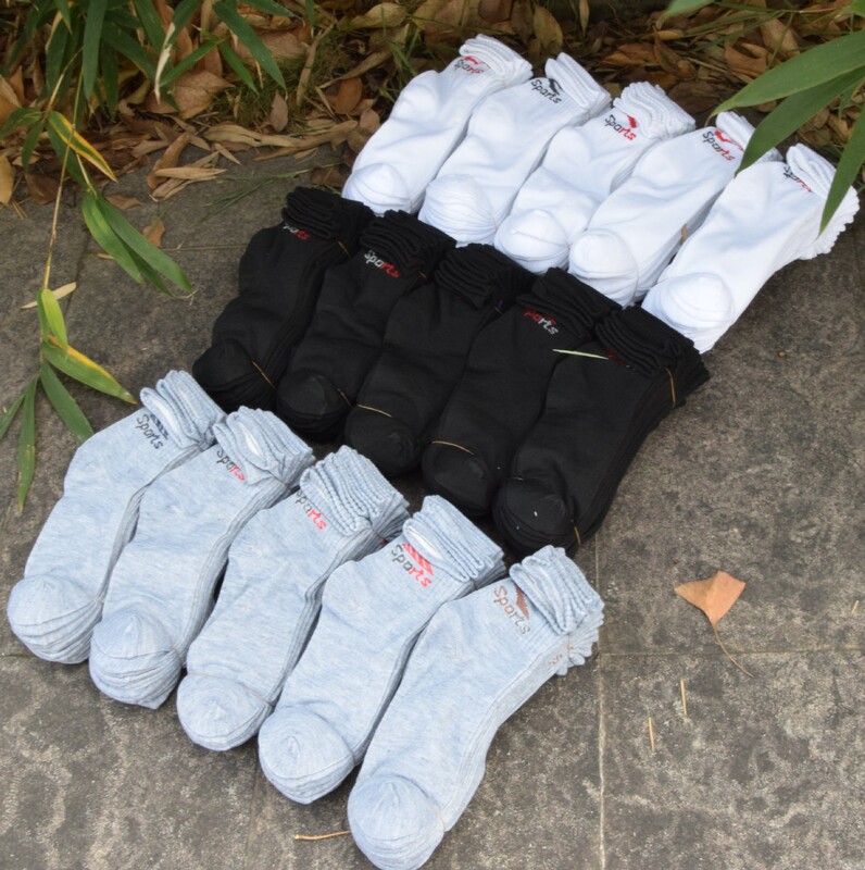 Men's mid-tube sports socks carpet socks polypropylene socks 144 needle Zhuji socks flat socks spring and autumn socks new wholesale