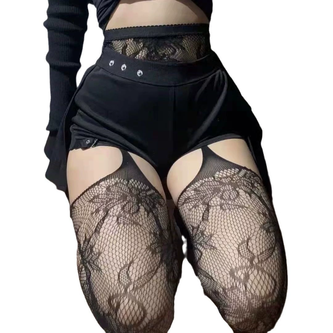 Fishing net, sexy tights, roses, flowered, lifting effect