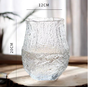 Modern Northern European style simple glass vase transparent water…