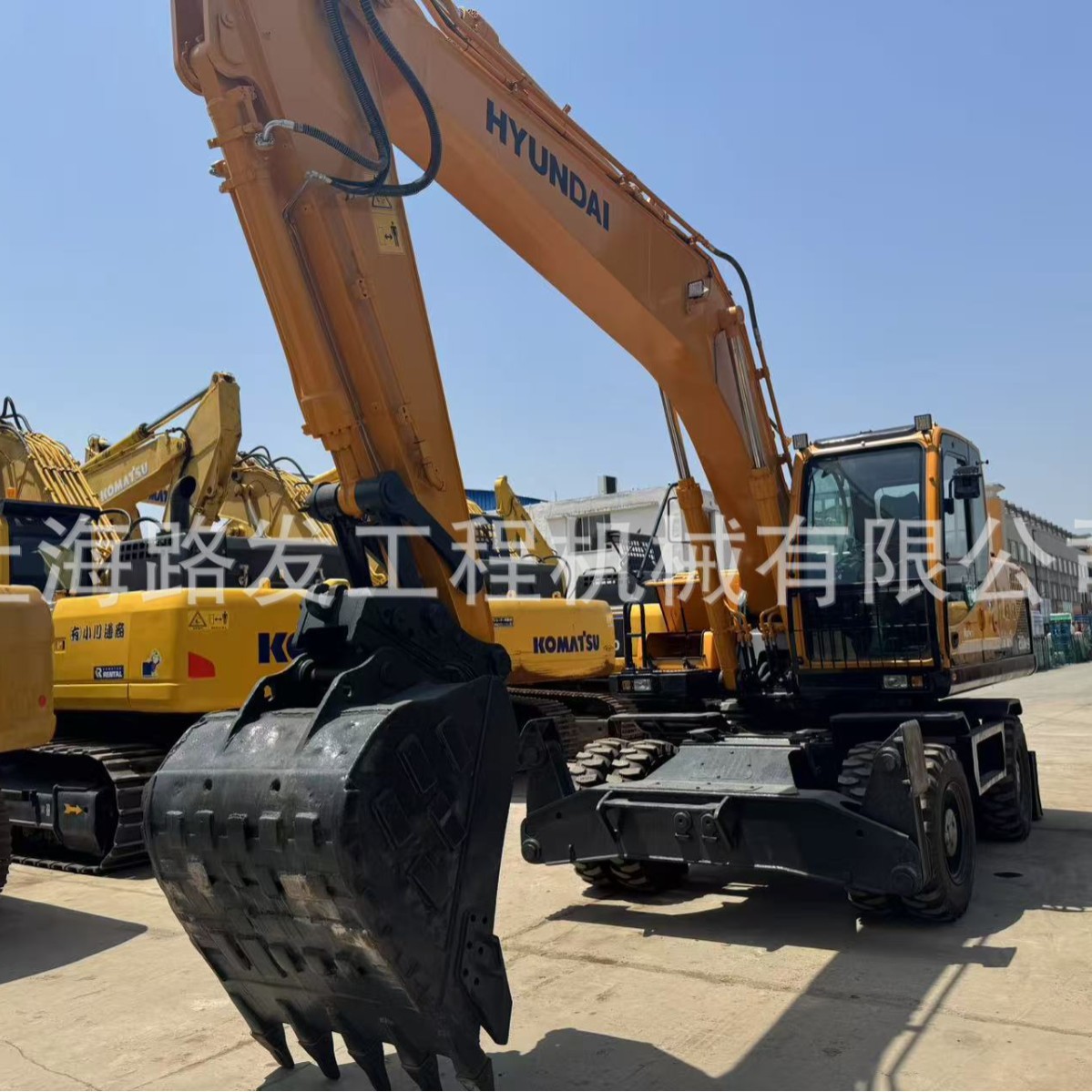 Excavadoras de ruedas modernas de segunda mano Hyundai 210 Excavadoras de ruedas R210W - 9 R210W - 9T 210WVS image 4
