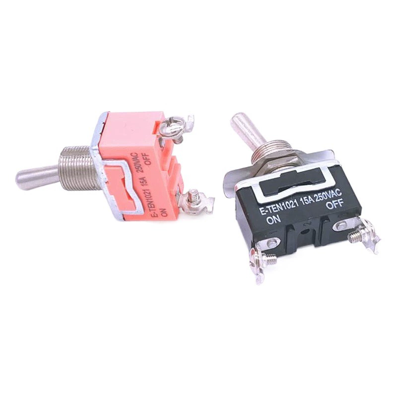 E-TEN1021 Черный оранжевый двухфутовый кнопочный переключатель тумблер кулисный переключатель качающийся переключатель 15A250