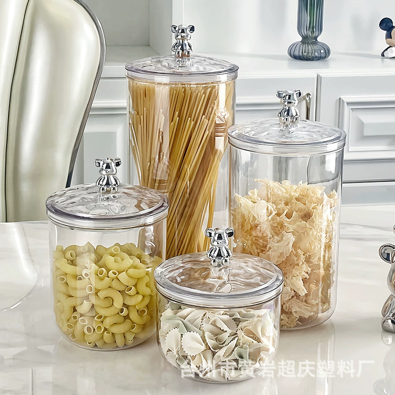 New silver bears sealing tank food storage jar