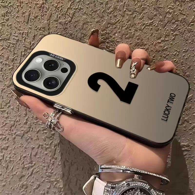 Color Silver Shell-Negro-Número de la suerte 2