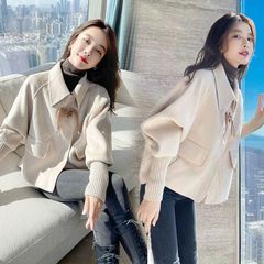 秋季2025新款女款秋装毛呢外套流行爆款小香风短款呢子大衣女秋冬