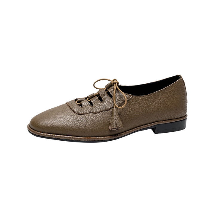 CHIKO Timeka Round Toe Block Heels Oxfords Shoes