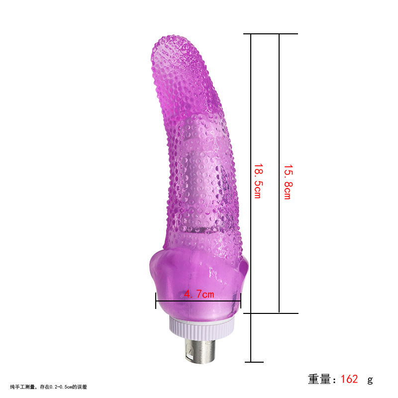 Accesorios de cañón telescópico femenino cristal transparente tras patio suave conector de cañón de tres agujeros analógico artículos para adultos