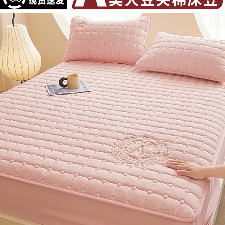 Colcha impermeable acolchada Colcha de cama engrosada de una pieza Cubierta de cama con todo incluido Cubierta protectora de colchón 2025 Nuevo Four Seasons Universal