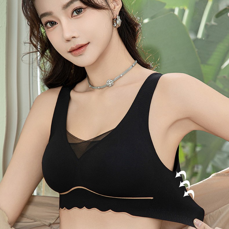 Tops de tubo de gran tamaño, ropa interior antideslumbrante, soporte de levantamiento para mujer, sujetador estable, anti-caída, sujetador ajustado y transpirable