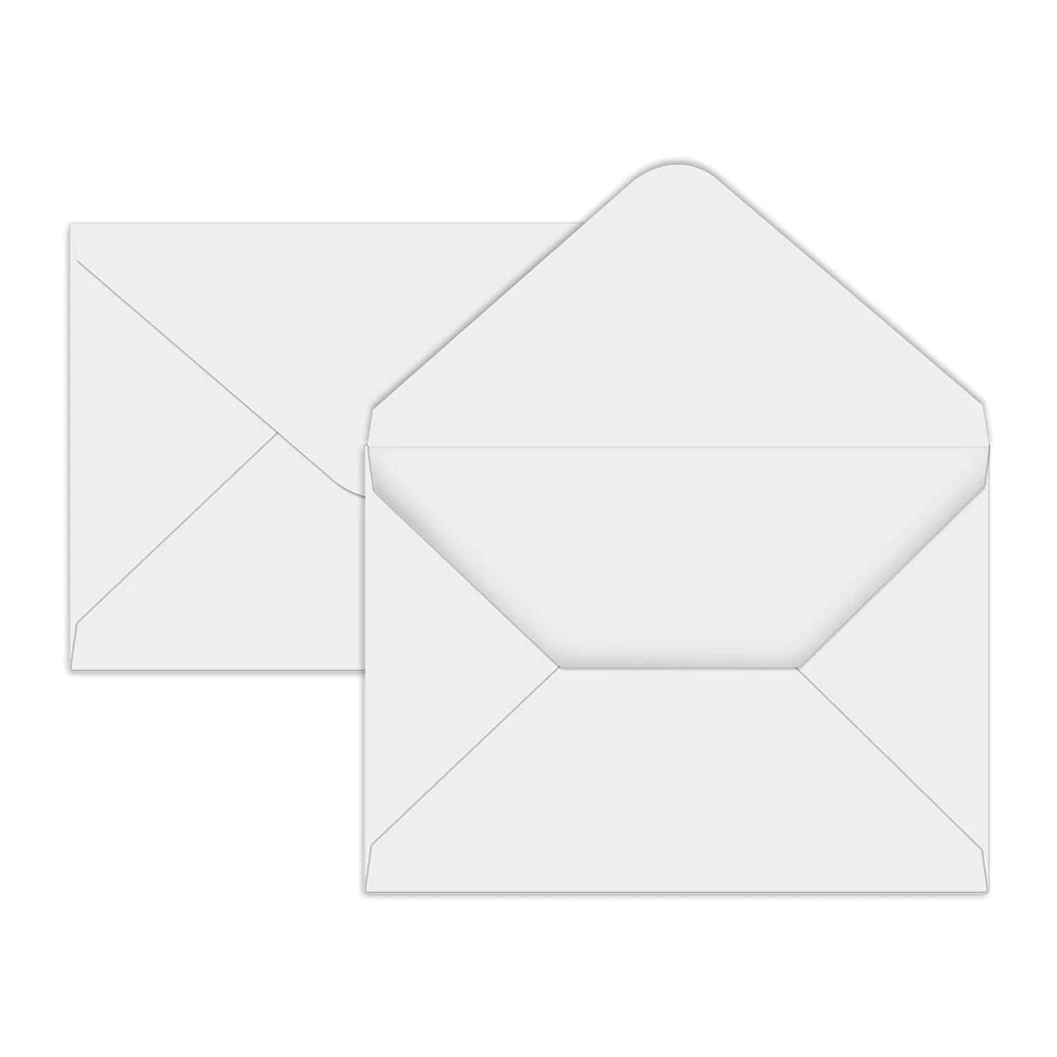 Европейские и американские трансграничные конверты A7-100 упаковок белый конверт 5x 7in V-образный флип идеально подходит для 5x7 фото пластиковое уплотнение