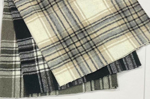 Wool Woolen Velvet Spot Brushed Large Plaid Outwear Clothing/shoes, Hats/bag Fabrics Are Beautiful Price