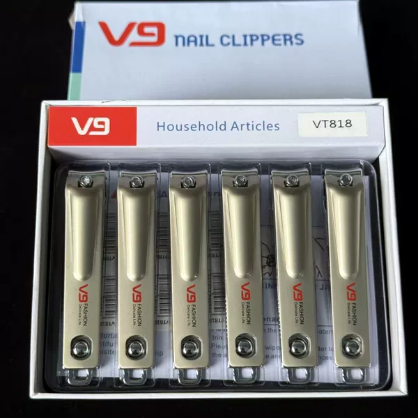 Vt818 Large Flat Nail Clipper Large Boxed Durable Nail Clipper Manicure Nail Clipper 2 Yuan Store Supply