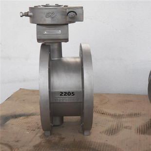 Supply 2205 dual-phase steel butterfly valve stainless steel triple eccentric butterfly valve manual hard seal butterfly valve