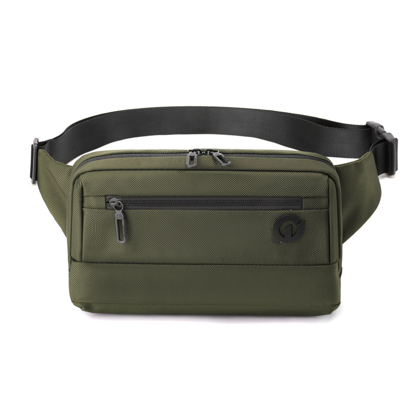 WEPOWER nuevo bolso de cintura para hombres, bolso de pecho de moda casual para hombres de negocios, bolso de hombro para viajar al aire libre, mochila de trampolín inclinado